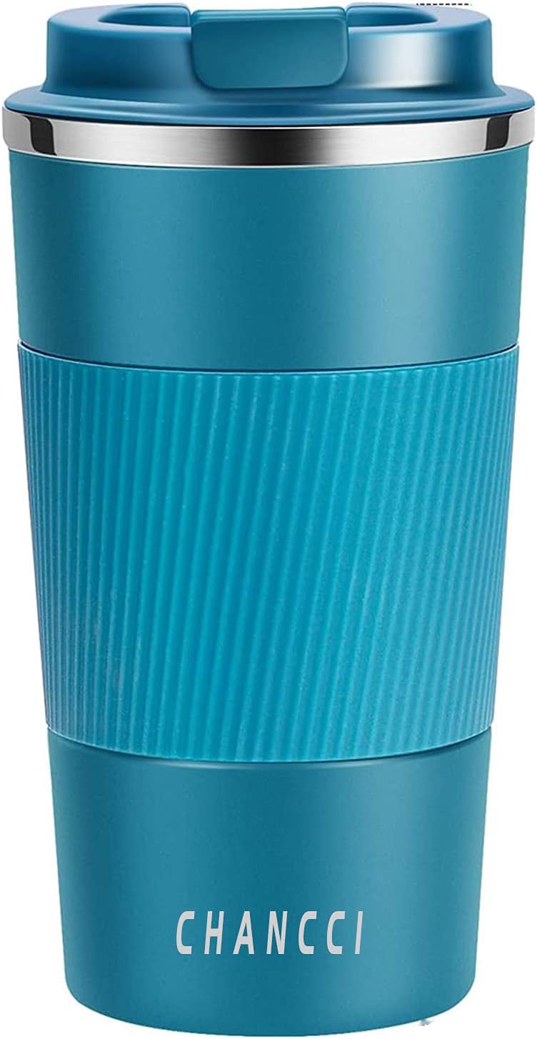 16oz Travel Coffee Mug Spill Proof, Insulated Coffee Mug with Lid, Leakproof Coffee Tumbler, Stainless Steel Vacuum Coffee Cup for Hot/Cold Drinks