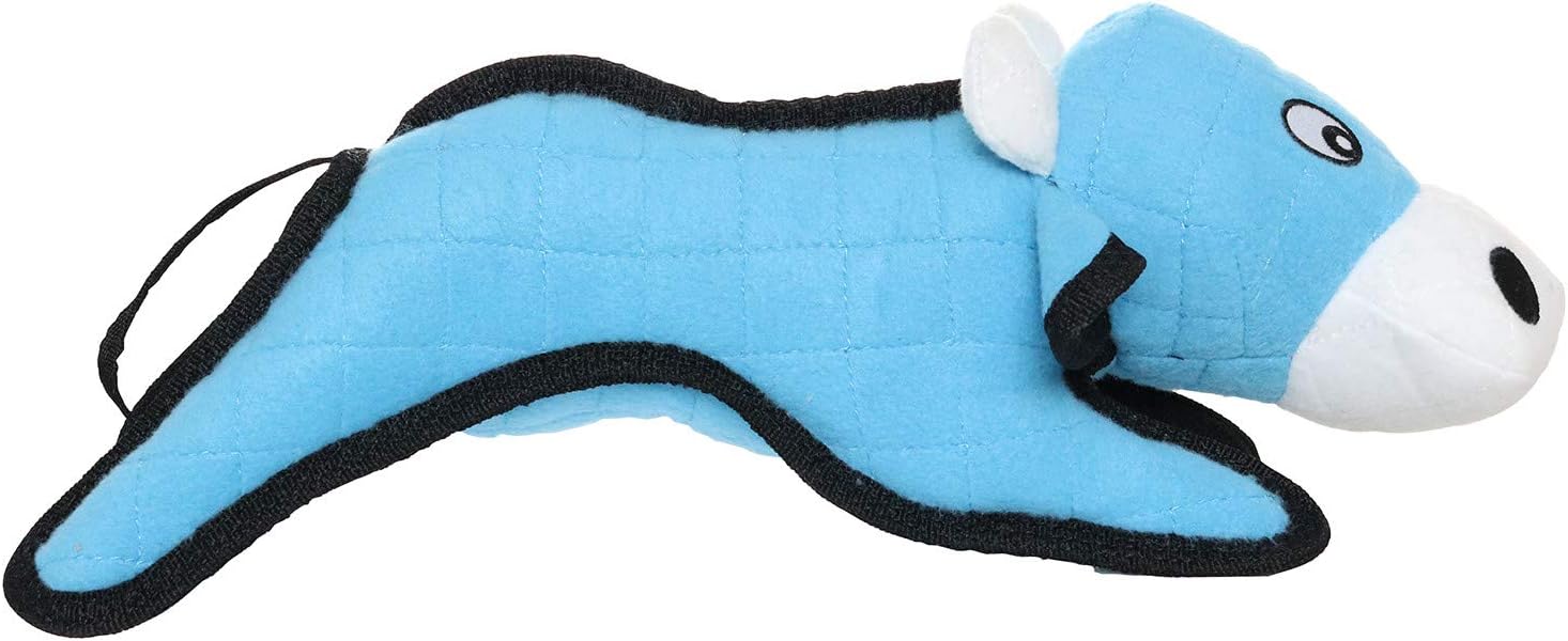 TUFFY® : Cow Dog Toy: Ultra Durable Plush Toy with Multiple Layers & Reinforced Seams, Washable and Floats, Original Construction
