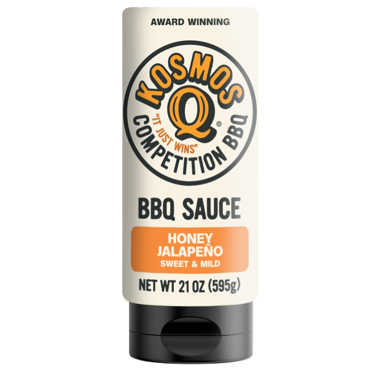 Kosmos Q Sweet Apple Chipotle BBQ Sauce, Tangy Natural Barbecue Sauce with Real Apples & Spicy Chipotle Peppers, Sweet & Spicy Glaze for Pork, Chicken, Ribs & More, Gluten Free, 15.5 Oz Bottle