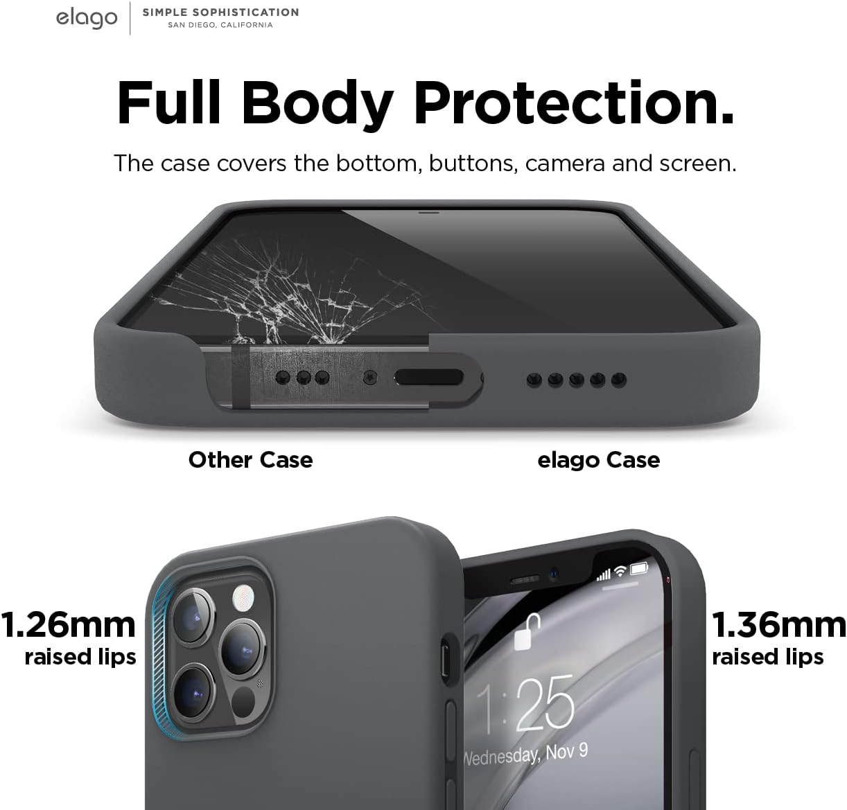 elago Premium Liquid Silicone Case for iPhone 12 Mini Lavender
