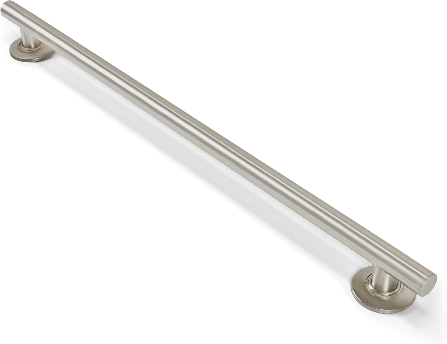 Seachrome 18-inch Coronado Designer Straight Bathroom Shower Grab Bar, Satin Stainless Steel, Brushed Nickel