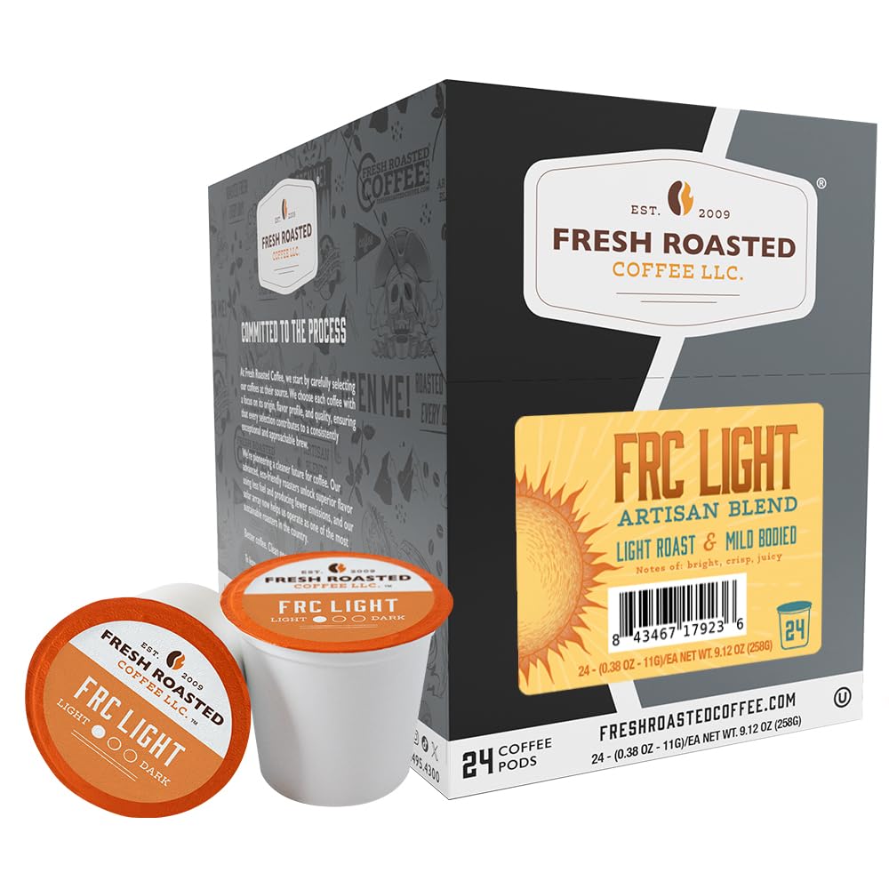 Fresh Roasted Coffee, Organic Colombian K-Cup Pods for Keurig Brewers, Medium Roast, USDA Organic, Kosher, 24 Count (Pack of 3)
