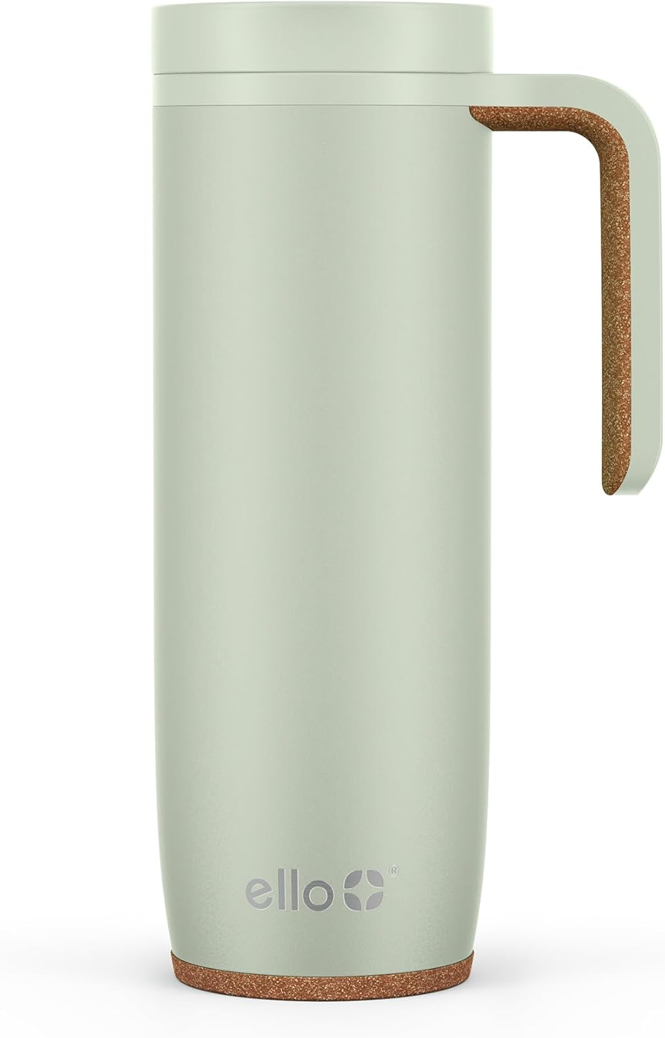 Ello Magnet 18oz Insulated Stainless Steel Travel Mug with Handle, Poseidon