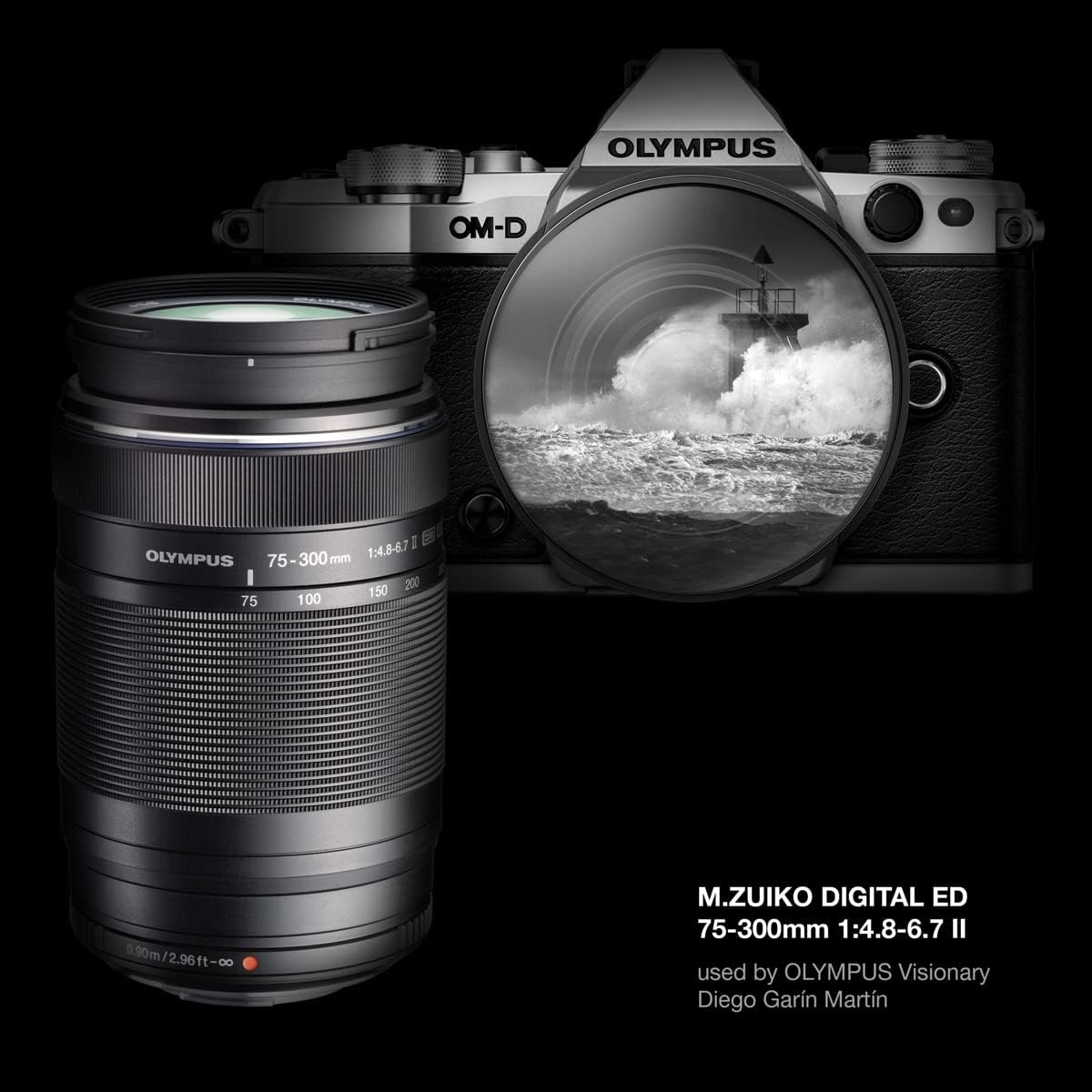 Olympus M.Zuiko Digital 75-300mm F4.8-6.7 for Micro Four Thirds System Camera, Compact Powerful Zoom Lens, Outdoor