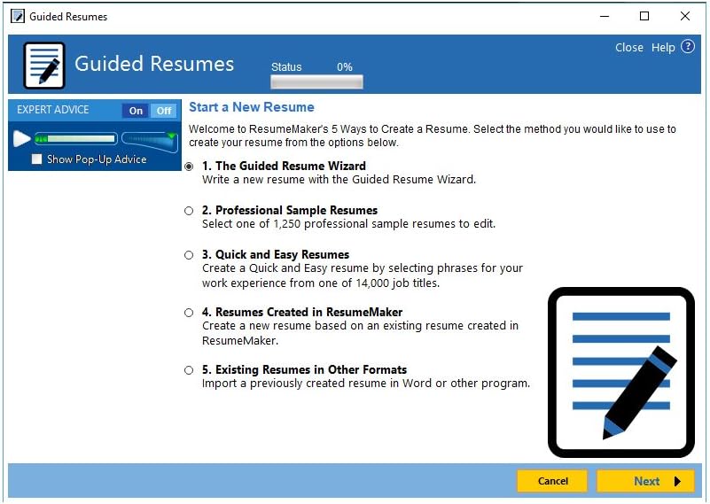 ResumeMaker Professional Deluxe 20 - Software to Create Professional Resumes Includes Sample Resumes Written by Certified Resume Writers