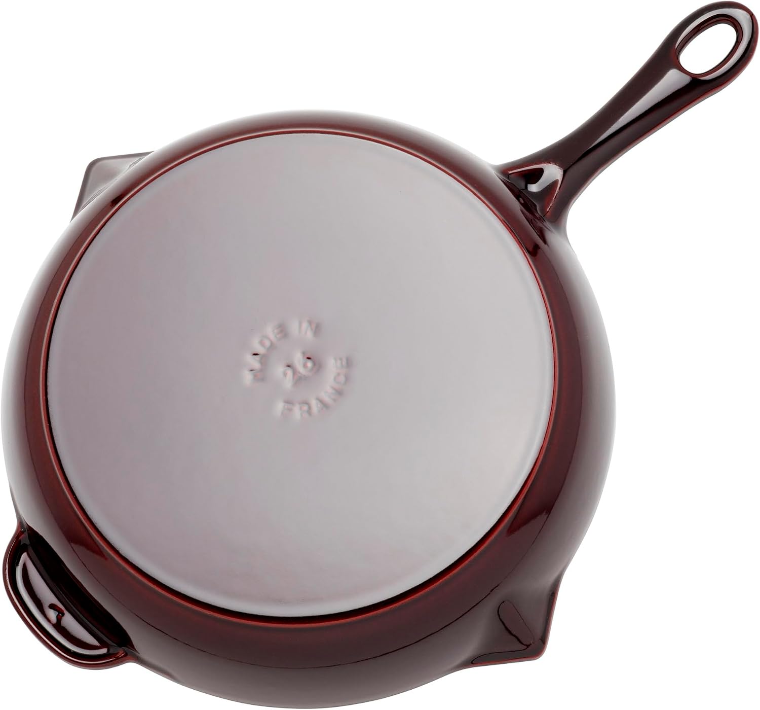 Staub Cast Iron 10-inch Fry Pan - Grenadine, Made in France