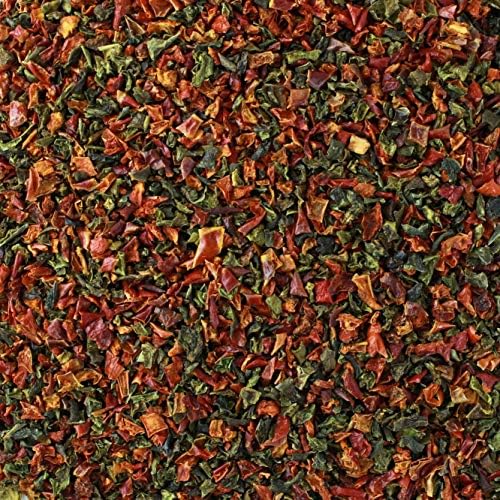 Harmony House Dried Mixed Bell Peppers, Diced – Dehydrated Vegetables for Cooking, Camping, Emergency Supply and More