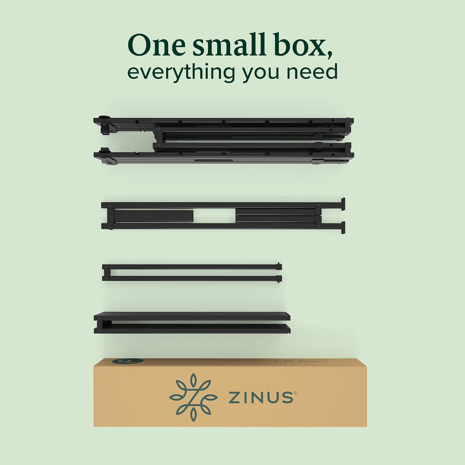 Zinus SmartBase Tool-Free Assembly Mattress Foundation, 14 Inch Metal Platform Bed Frame, No Box Spring Needed, Sturdy Steel Frame, Underbed Storage, Black, Queen