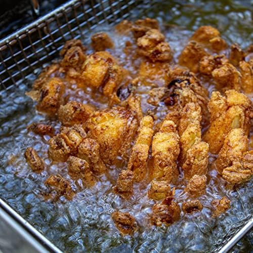 Bayou Classic 700-725 2.5-gal Stainless Bayou Fryer Freestanding or Table Top Includes Stainless Mesh Basket Fry Thermometer Drain Valve High