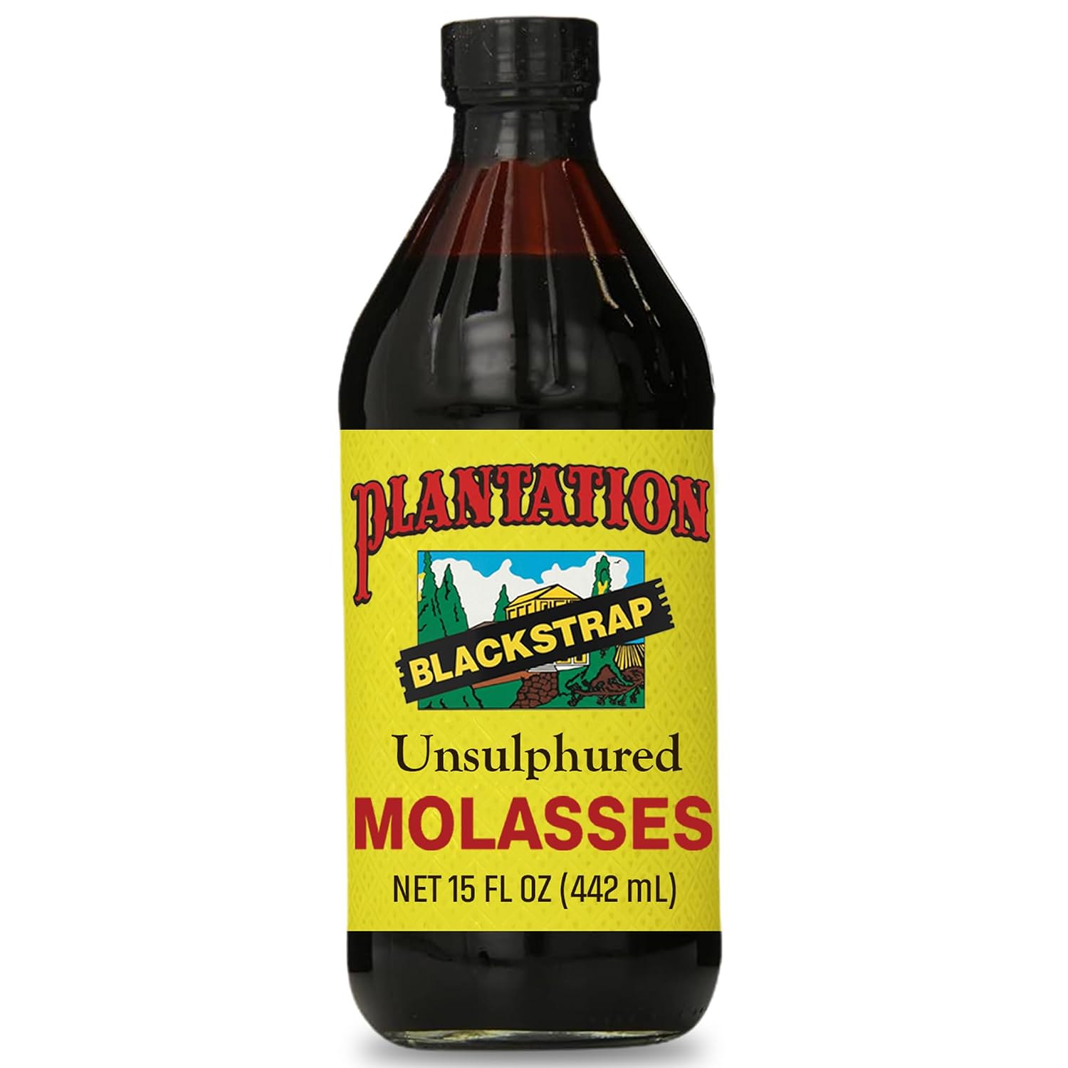 Plantation Blackstrap Molasses 31 oz – Unsulphured Blackstrap Molasses, Rich Natural Sweetener for Baking, BBQ, Baked Beans, Gingerbread & Beverages