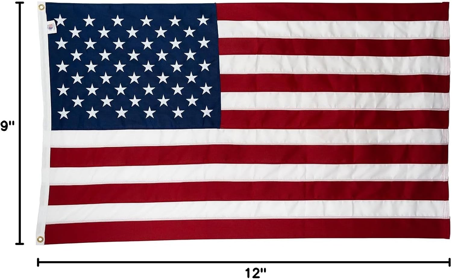 ALLIED FLAG American Flag 5x8 FT Embroidered Nylon US Flag, Vibrant and Durable For Outside - Made in USA