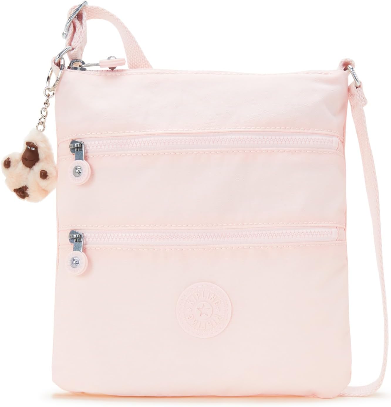 Kipling Women’s Abanu Medium Crossbody Bag, Lightweight, Adjustable Nylon Waist Pack with Multi-Compartment Zip Pockets