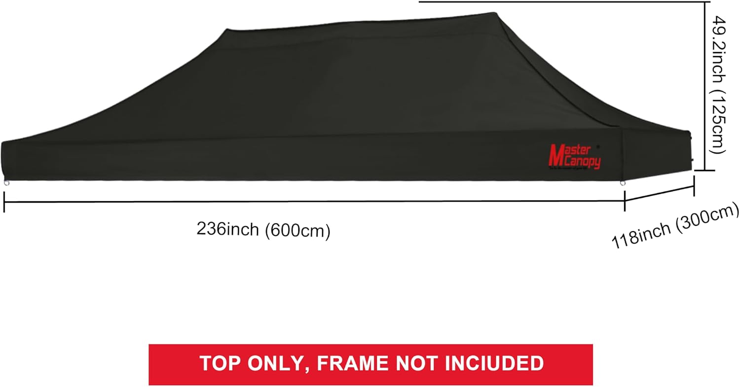 MASTERCANOPY 10x10 Replacement Pop Up Canopy Top for Kingkong Frame Gray