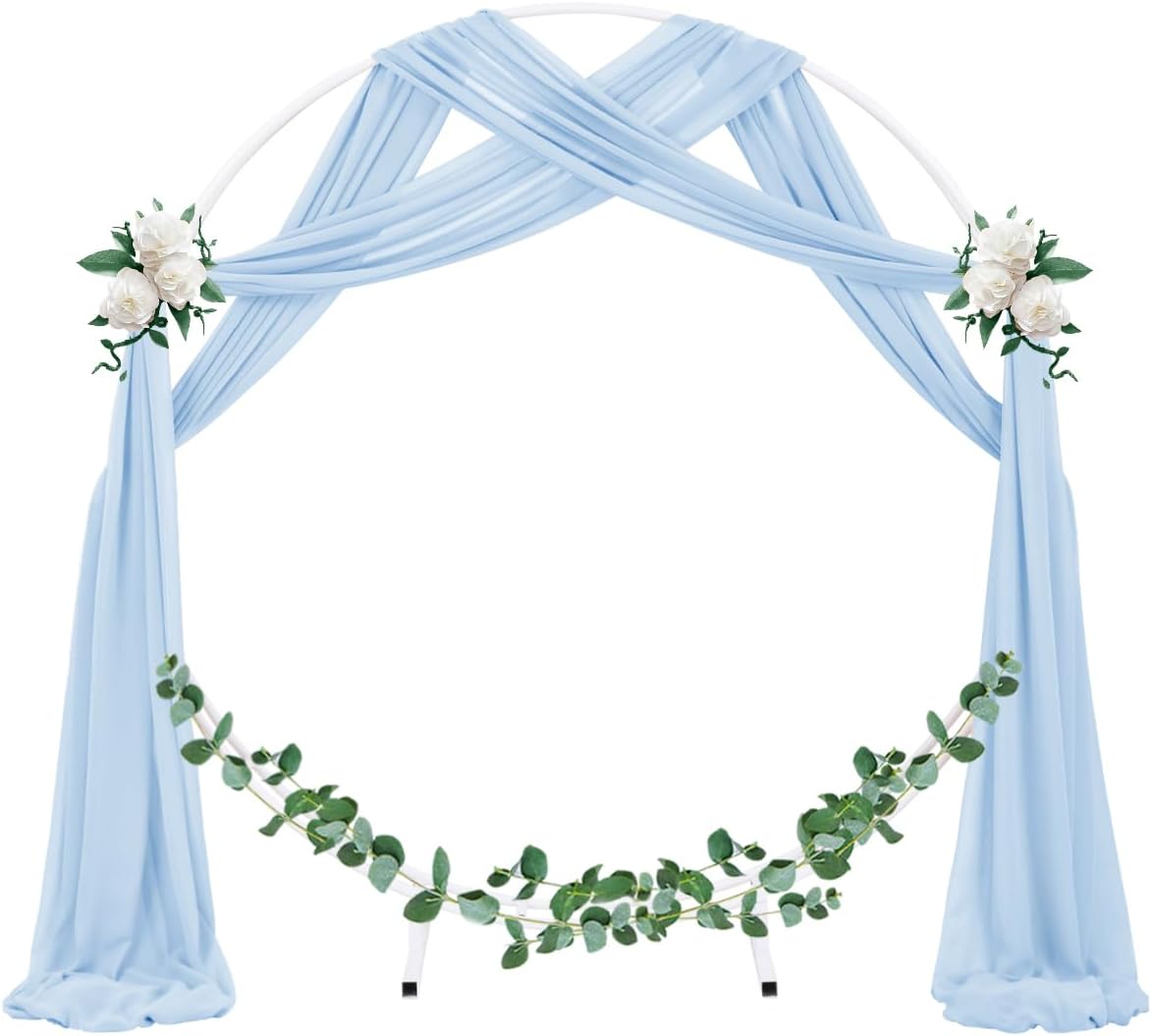 Wedding Arch Draping Fabric Sheer Chiffon Curtain Drape Wedding Party Decor