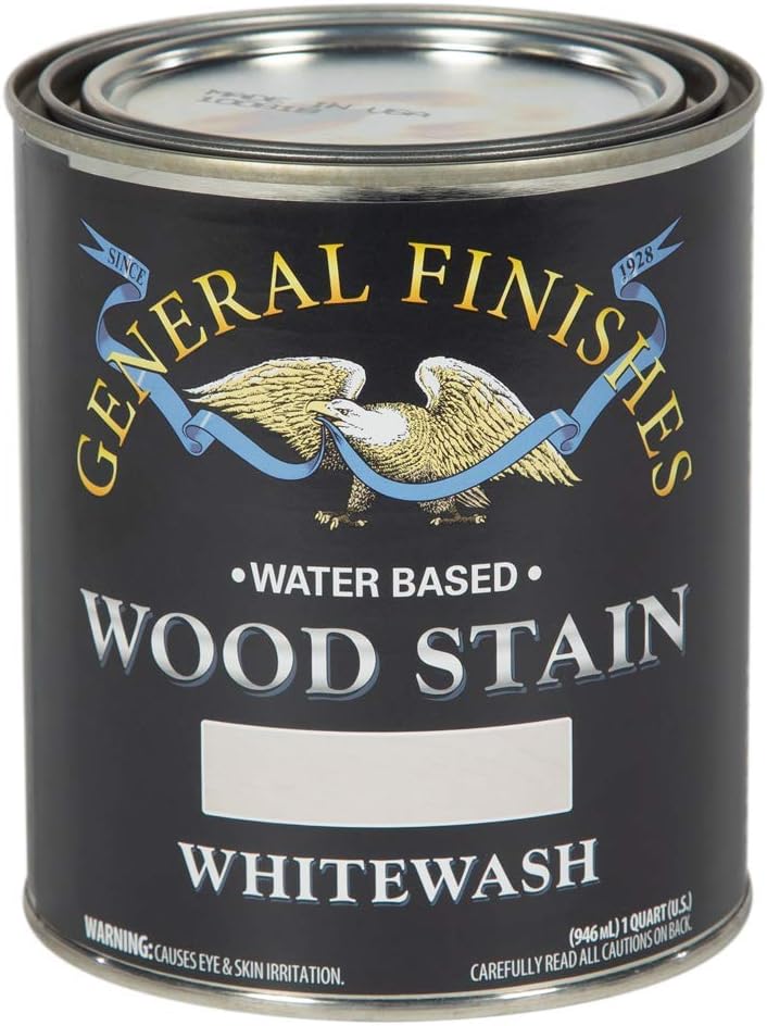 General Finishes Water Based Wood Stain, 1 Quart, Antique Oak