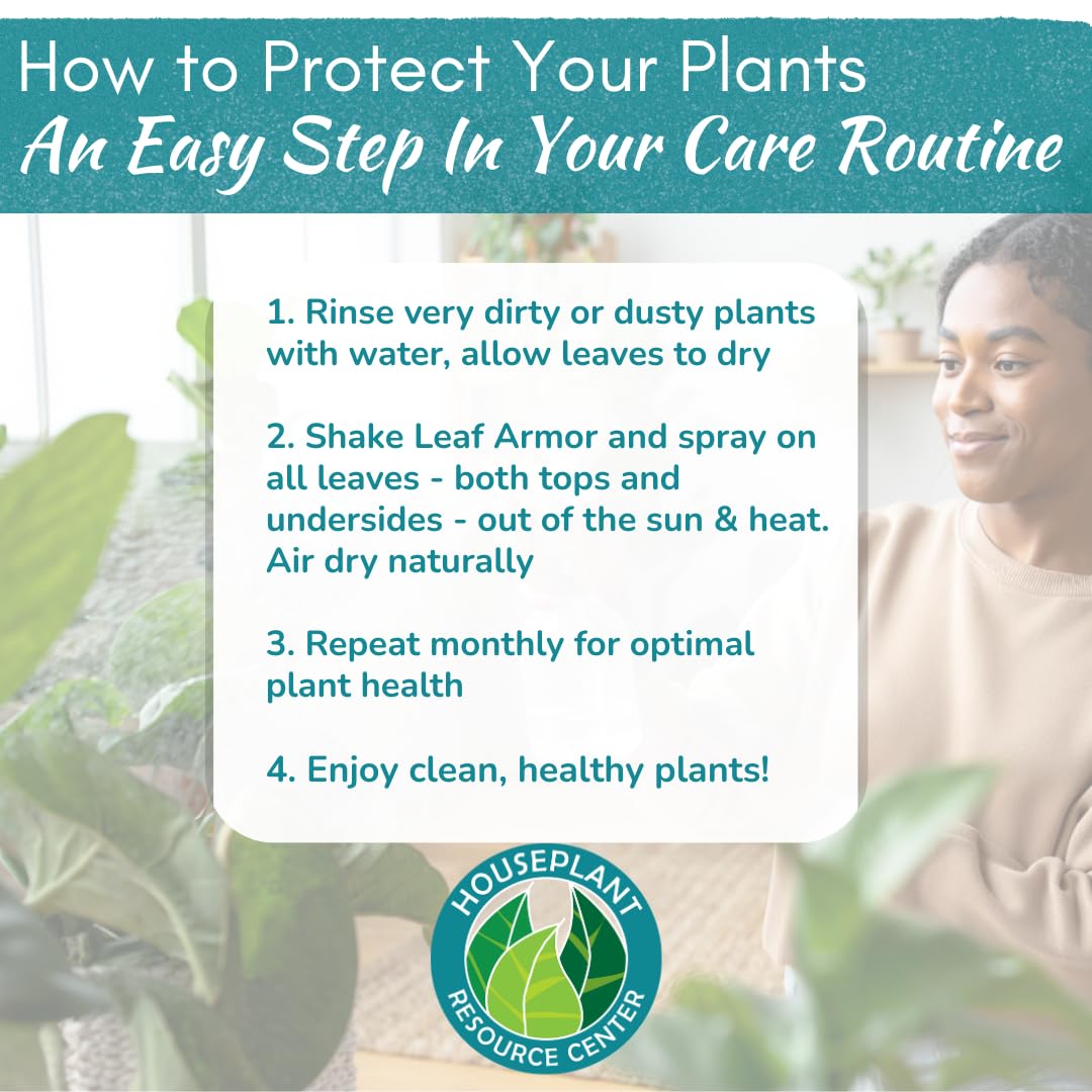 Leaf Armor Spray for Houseplants, Ready-to-Use Leaf Care & Protectant, 8 oz