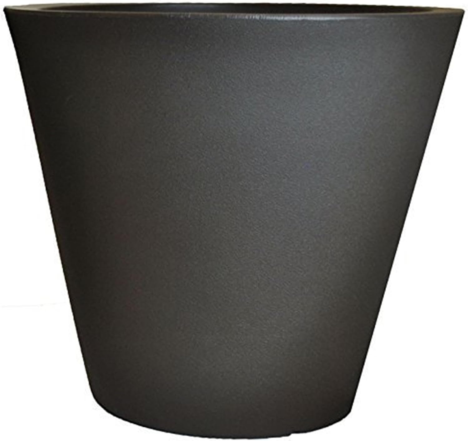 Tusco CR24BK Cosmopolitan Round Planter, 24", Black