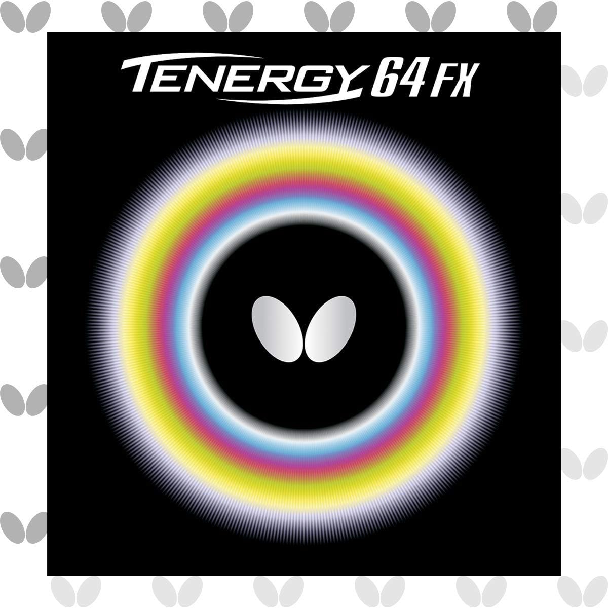 Butterfly Tenergy 64 FX Table Tennis Rubber | Butterfly Table Tennis Rubber | 1.7 mm, 1.9 mm, or 2.1 mm | Red or Black | 1 Inverted Table Tennis Rubber Sheet | Professional Table Tennis Rubber