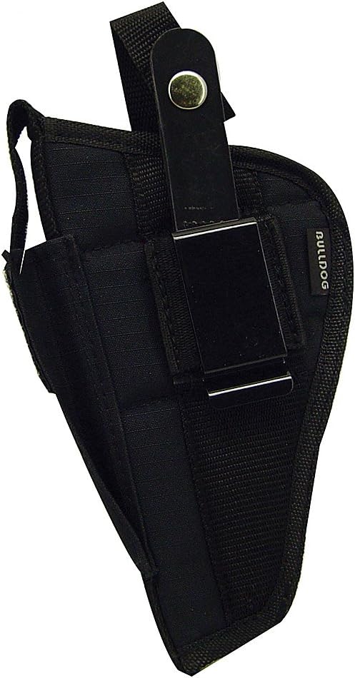 Bulldog Cases Nylon Hip Holster|Sizes for Revolver and Semi-Auto| Fits Glock, S&W, Ruger, Springfield, Taurus |