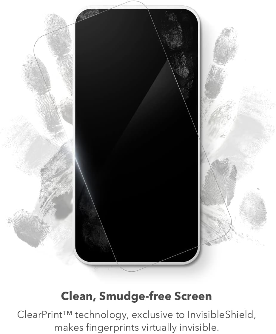 ZAGG Glass Elite VisionGuard+ Screen Protector - iPhone 12 Mini - Impact Protection, Scratch, Fingerprint, Smudge, InvisibleShield, Oil Resistant
