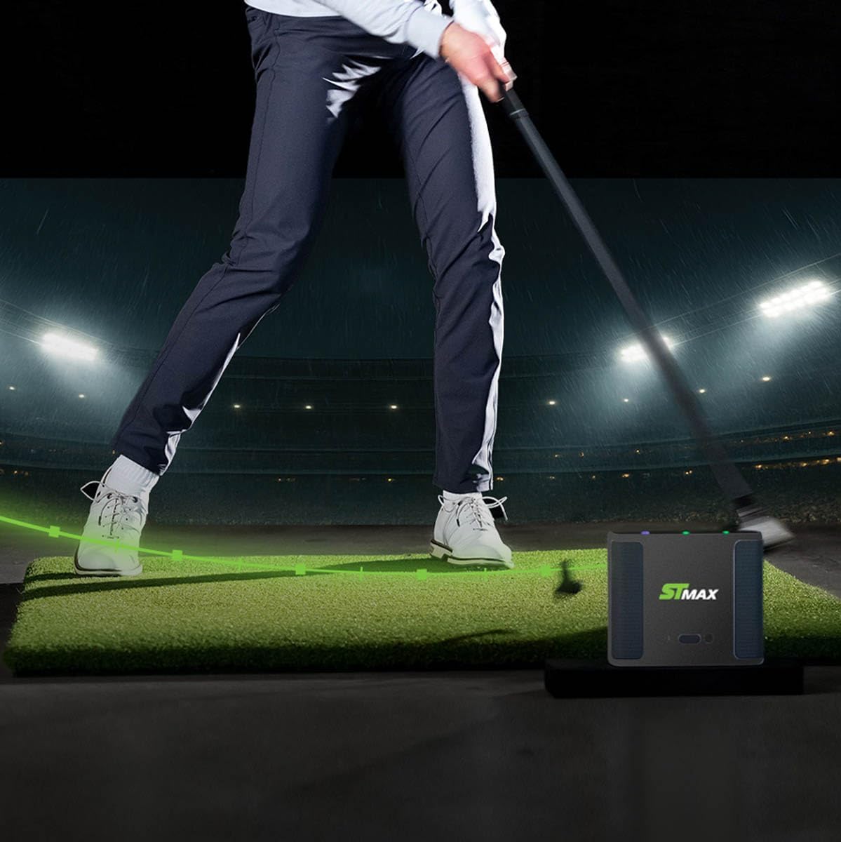 ST MAX Golf Launch Monitor - Software Membership Options – Includes 14 Day Trial + Speed Training, Indoor Simulator with Ball Speed, Launch Angle & Spin Data