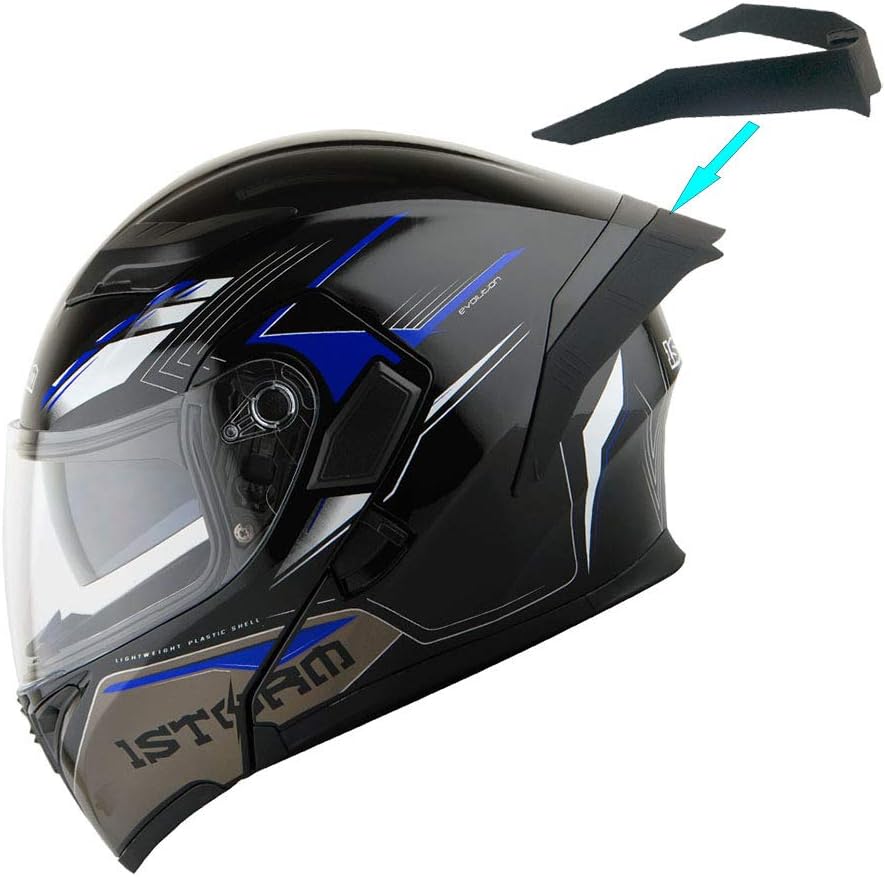 1Storm Motorcycle Modular Full Face Helmet Flip up Dual Visor Sun Shield: HB89