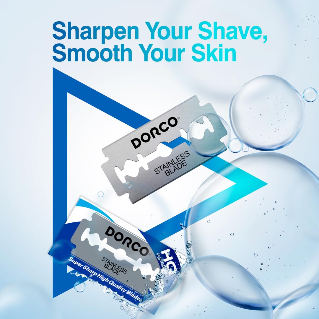 Dorco ST300 Platinum Extra Double Edge Razor Blades - 200 Count