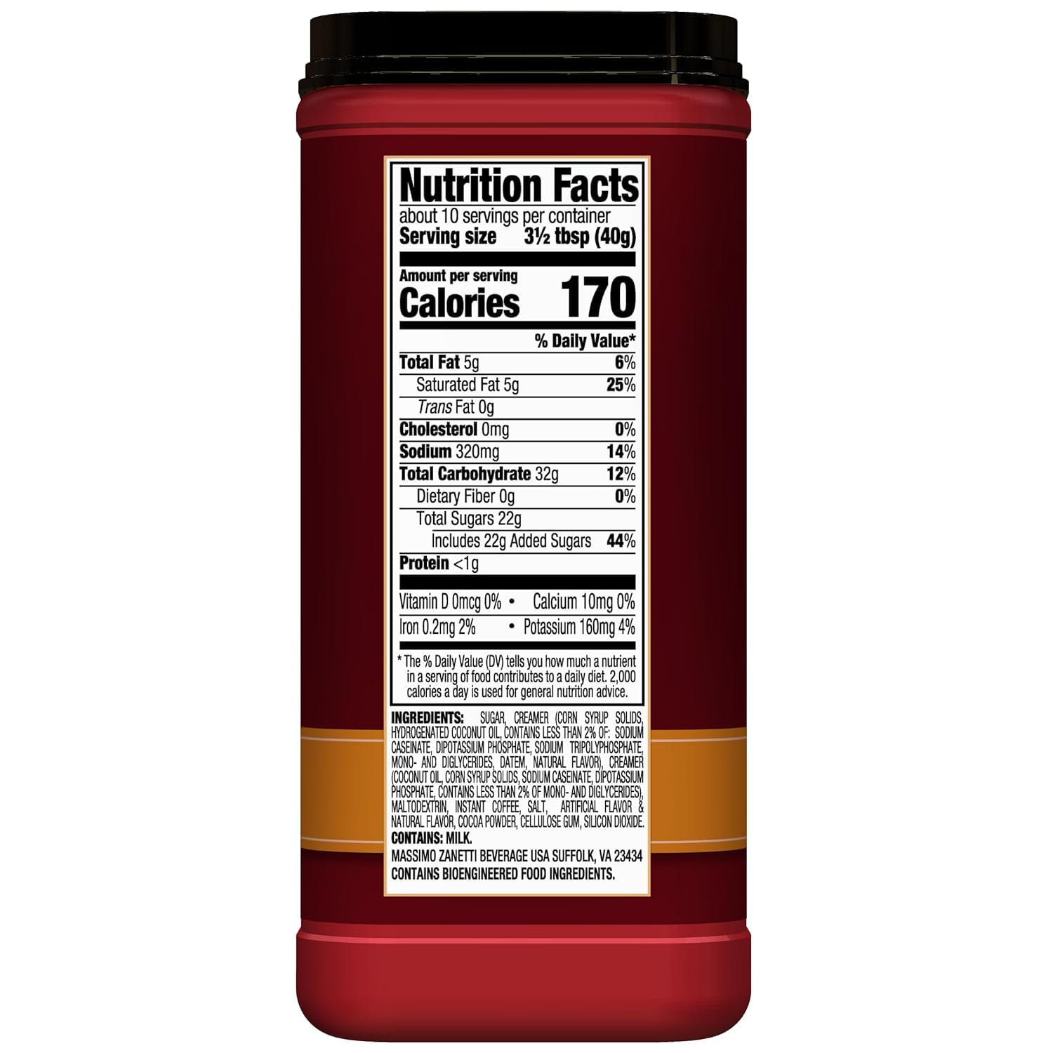 Hills Bros. Cappuccino Mix – Rich, Frothy Coffeehouse-Tasting Instant Drink Mix – Quick and Easy Preparation – Perfect for Hot & Iced Drinks & Creaming Coffee – Double Mocha, 1 Pack of 16oz