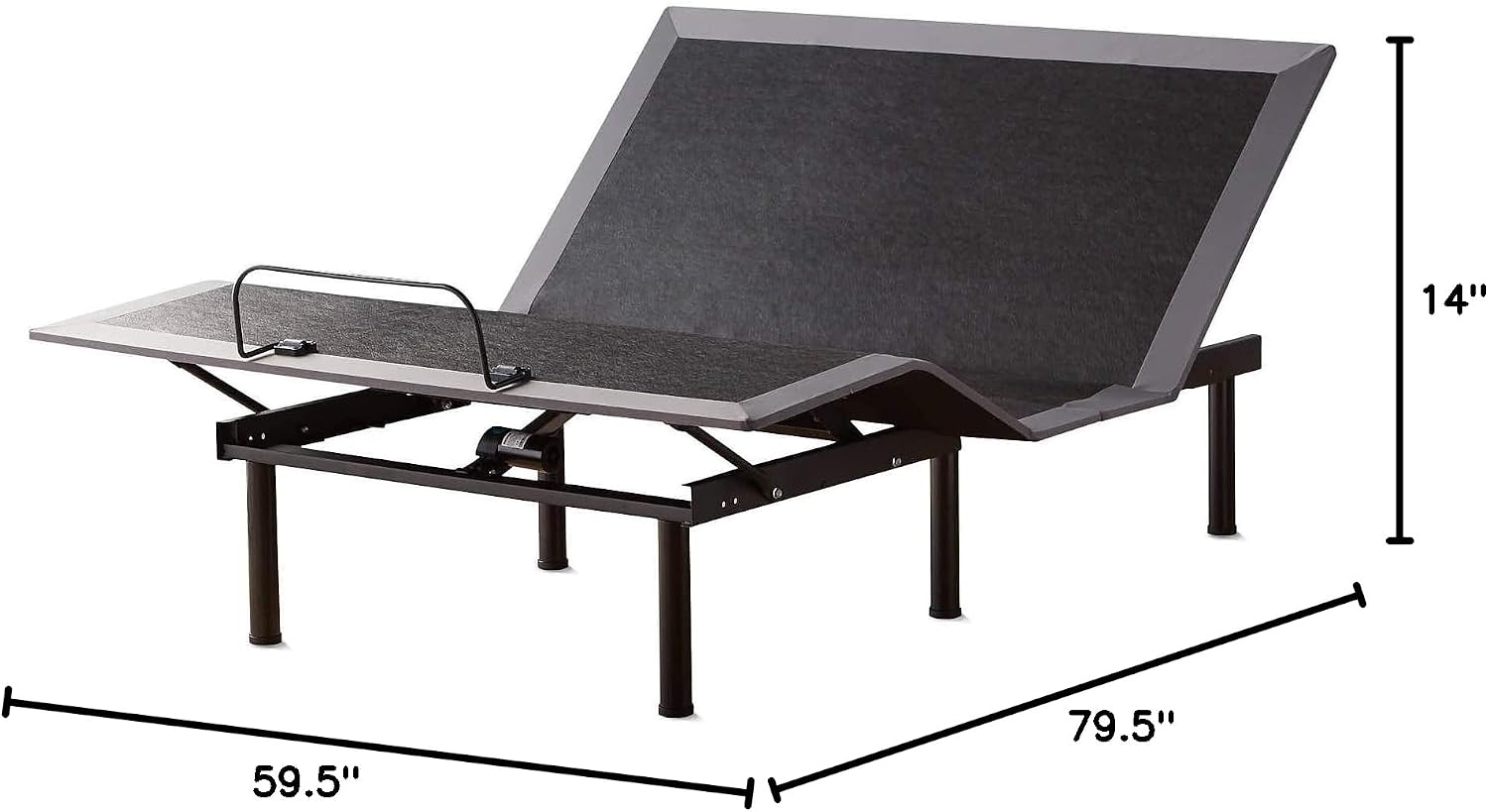 Lucid® L300 Adjustable Bed Frame – USB – Memory Position – Remote, Twin XL