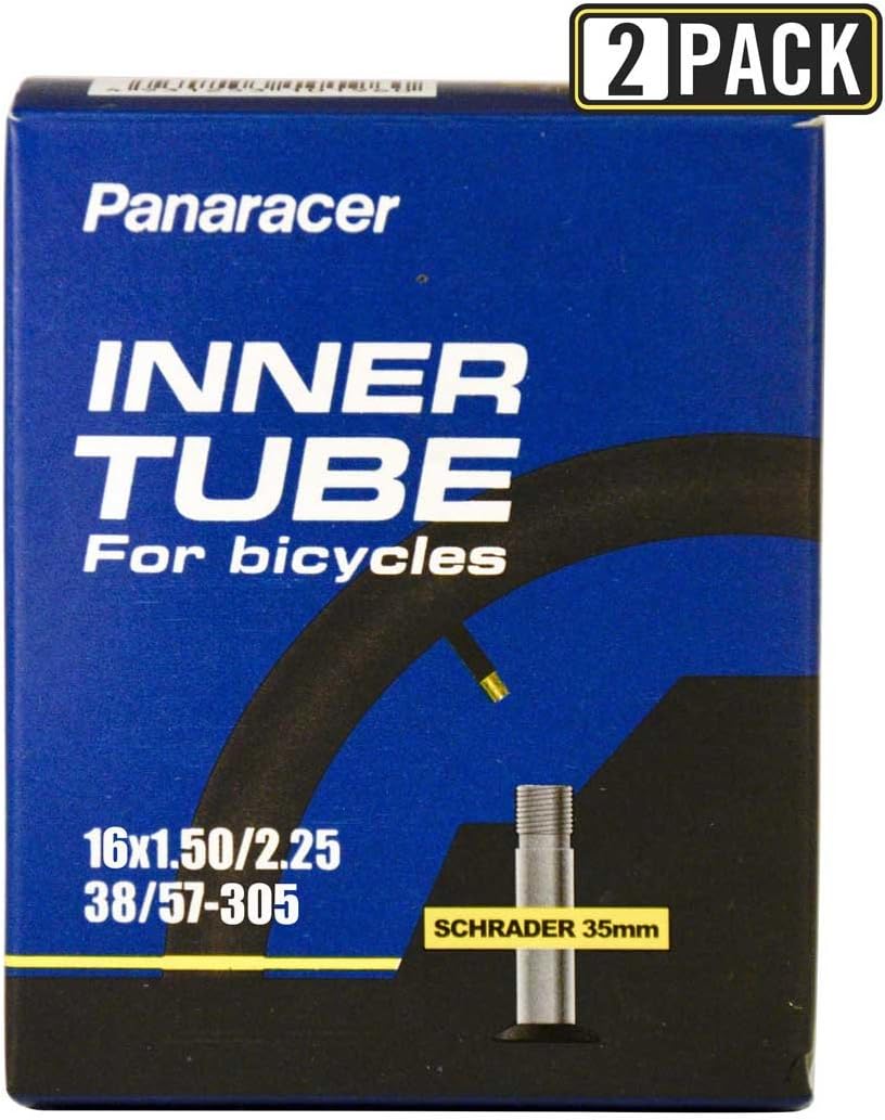 Panaracer Bicycle Tube, Schrader Valve, many different sizes, 35-48-60 mm valves, single or two pack