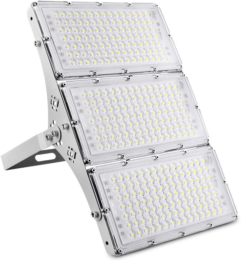 CHARON 300W LED Flood Light, 24000LM Super Bright Outdoor Security Lights with Wider Lighting Angle, 6000K Daylight White