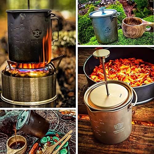 Bestargot Titanium Pot 750ml, Coffee French Press