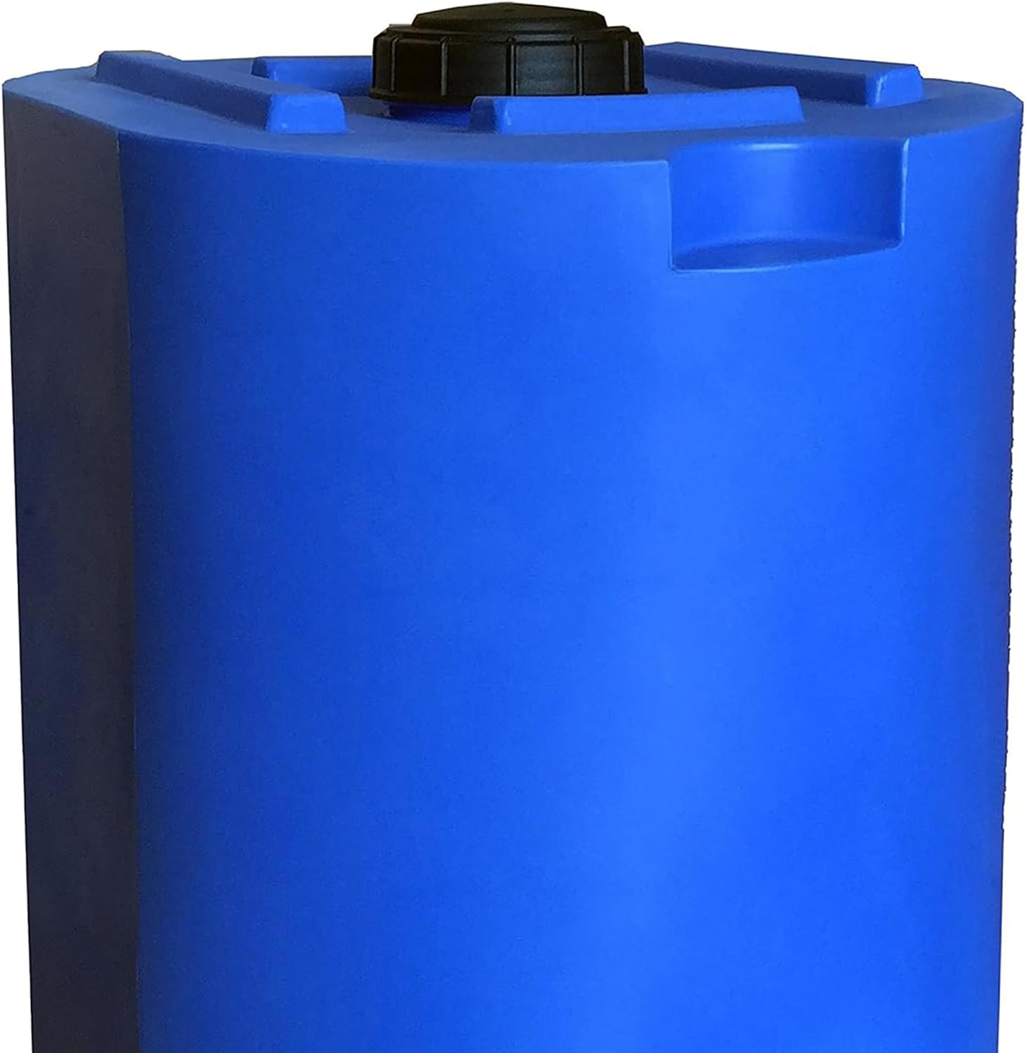WaterPrepared 55 Gallon Unique Stackable Utility Water Tank, Blue | Emergency Water Storage Tank with Large Cap and Spigot for Easy Filling