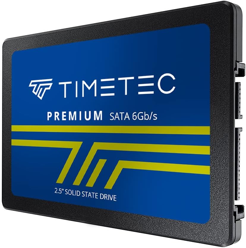 Timetec 512GB SSD 3D NAND SATA III 6Gb/s 2.5 Inch 7mm (0.28") Read Speed Up to 550 MB/s SLC Cache Performance Boost Internal Solid State Drive for