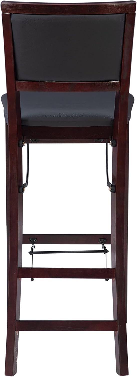 Linon Keira Pad Back Folding Bar Stool