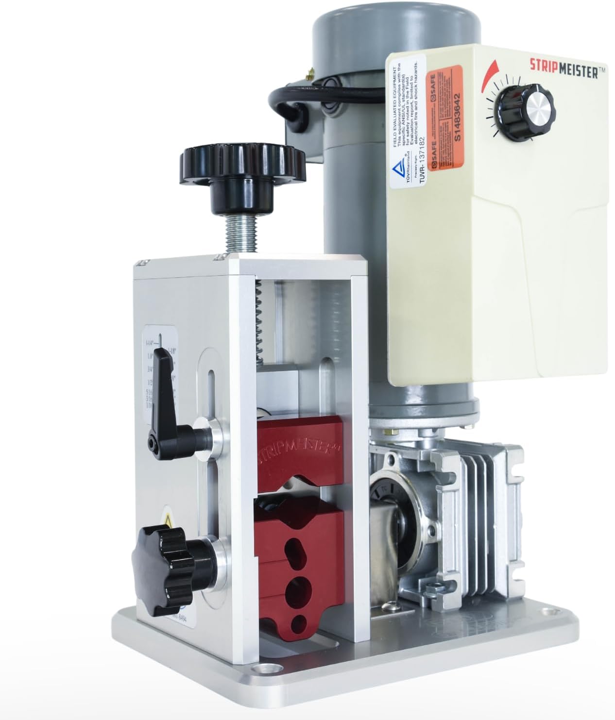 StripMeister E350x Electric Automatic Wire Stripping Machine – Wire Size Up To Ø1", Jam-Free