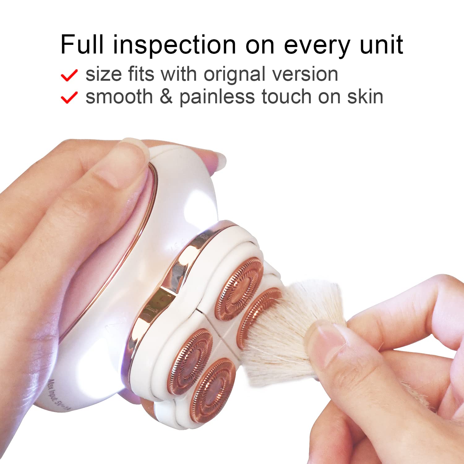 tuokiy Replacement Head for Flawless Legs, Rose Gold, 1-Pack