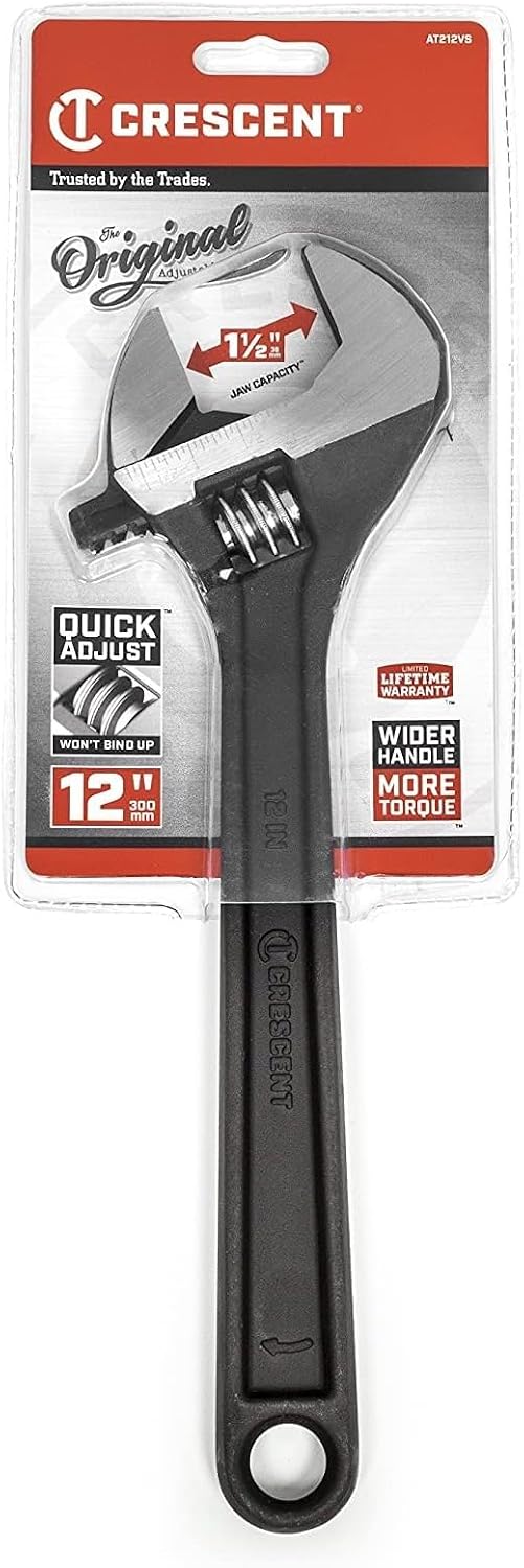 Crescent 6" Adjustable Black Oxide Wrench - Carded - AT26VS