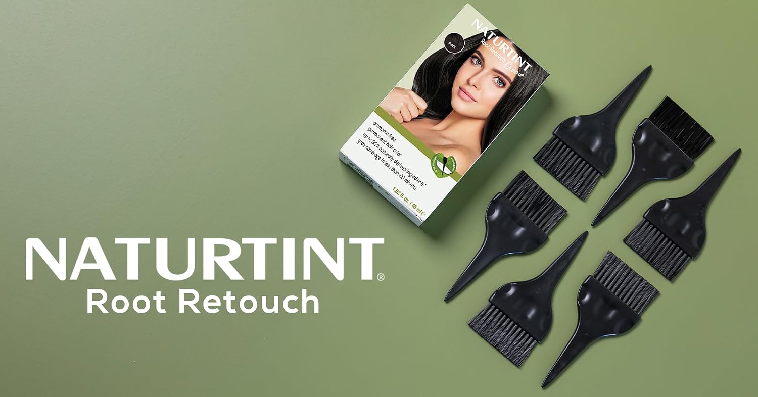 Naturtint Light Brown Root Retouch Crème Permanent Hair Color - Ammonia Free, Conceal Grays, No Artificial Scent, 1.52 Fl Oz