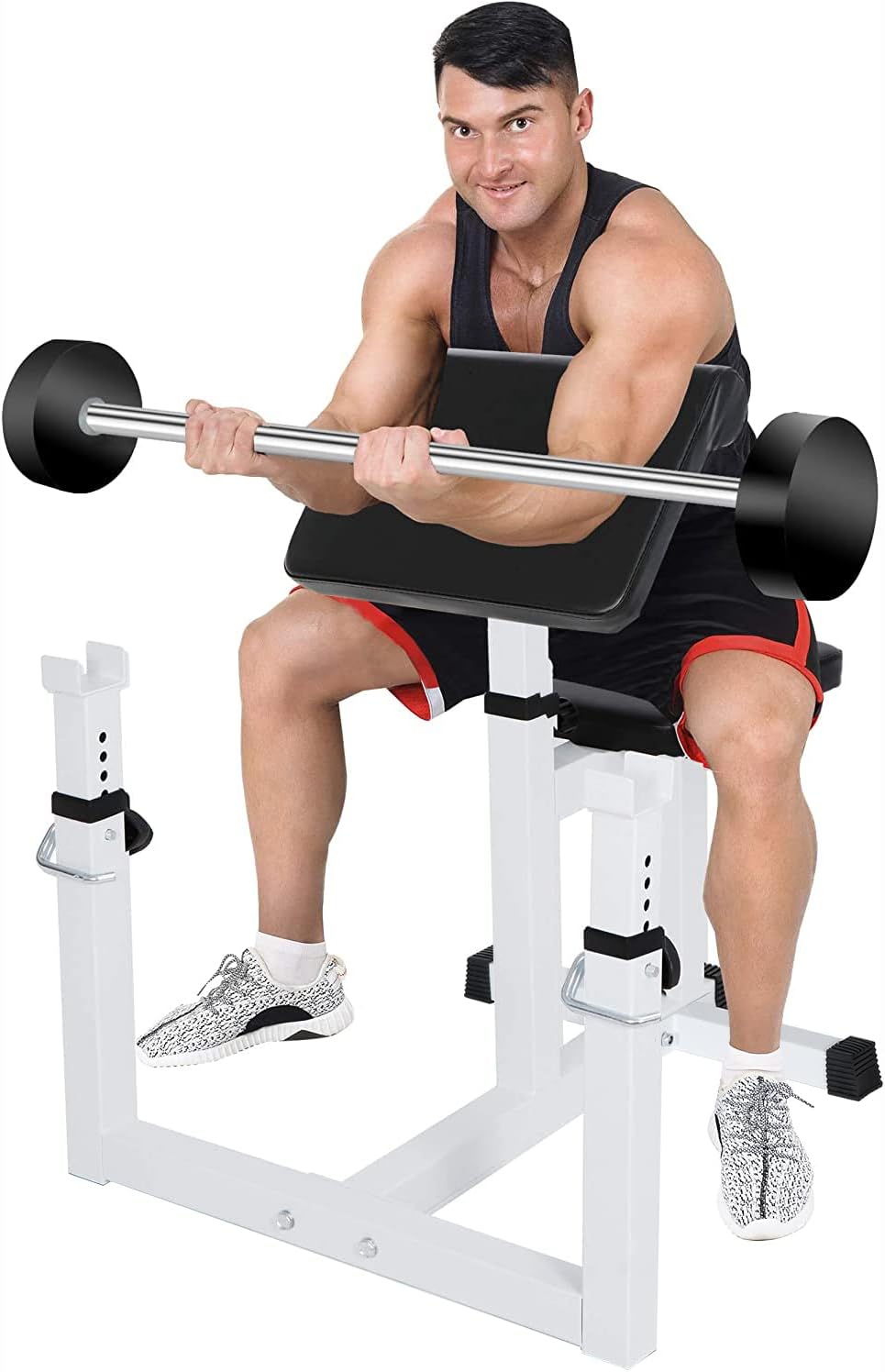 ANT MARCH Preacher Curl Weight Bench, Strength Training Max load 450LBS
