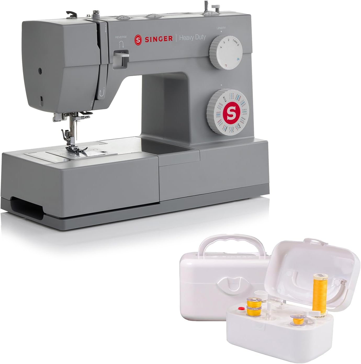 SINGER | Heavy Duty 4432 Sewing Machine with Heavy Duty Extension Table
