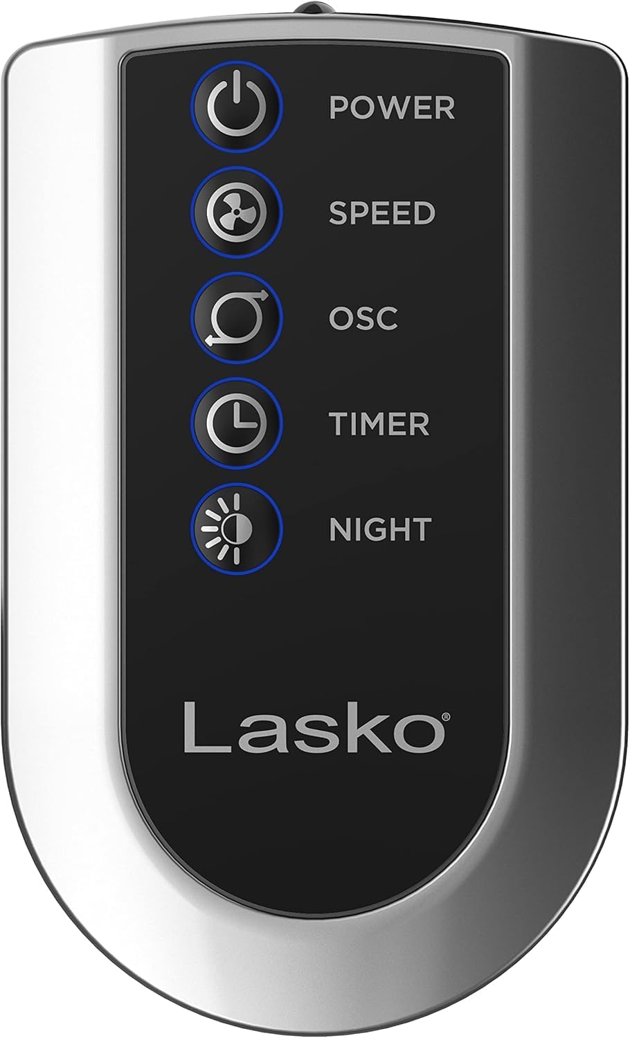 Lasko Oscillating Tower Fan with Remote - 42" - T42951 - Silver | Quiet Standing Fan for Bedroom, Office, and Home, 3 Speeds, Timer, Powerful Cooling Air, Nighttime setting, Space-Saving