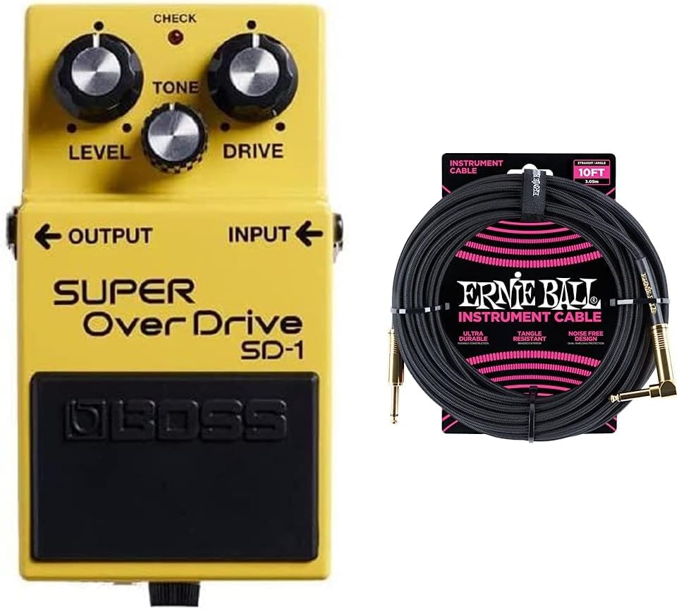 BOSS SD-1 SUPER Overdrive | Compact Overdrive Pedal | Genre-Defining Sound & Feel | Unique Clipping Circuitry Produces Tube-Like Characteristics | Dynamic Tone Options | Easy-To-Use Controls | Compact Overdrive Pedal. Genre-Defining Sound and Feel, Uniqu…
