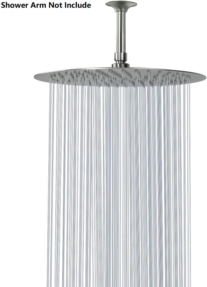 NearMoon Rain Shower Head, Ultra-Thin Design-Pressure Boosting, Awesome Some Experience, High Flow Stainless Steel Rainfall Head (10 Inch