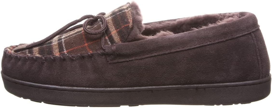 BEARPAW Moc II 2 - Men's Sheepskin Slipper - 1295M | Comfortable & Lightweight Men's Shoe, Medium Fit, Multiple Colors