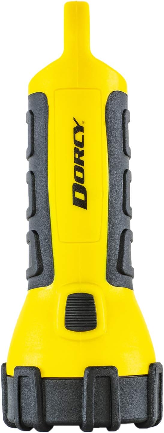 Dorcy 150 Lumen Floating Water Resistant LED Flashlight with Carabineer Clip, Yellow (41-2510)