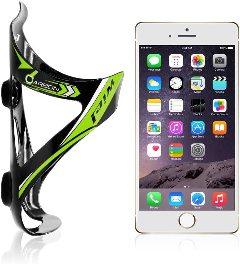 Wiel Full Carbon Fiber Bicycle Bike Light Drink Water Bottle Cage Holder