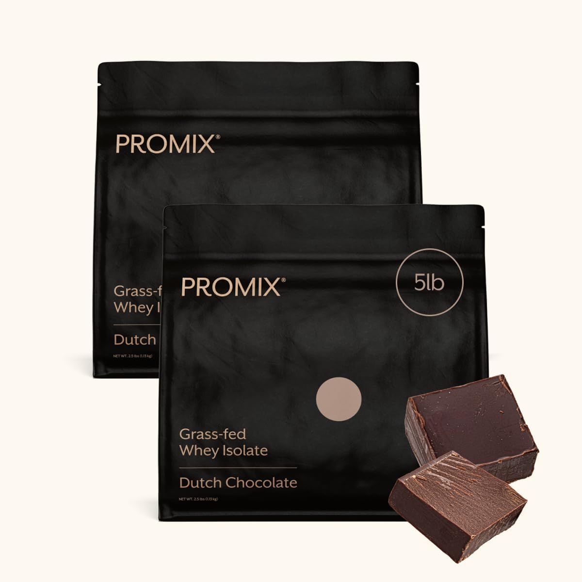 ProMix Nutrition Whey Isolate Powder, Unflavored - 2.5 lb (Pack of 2)