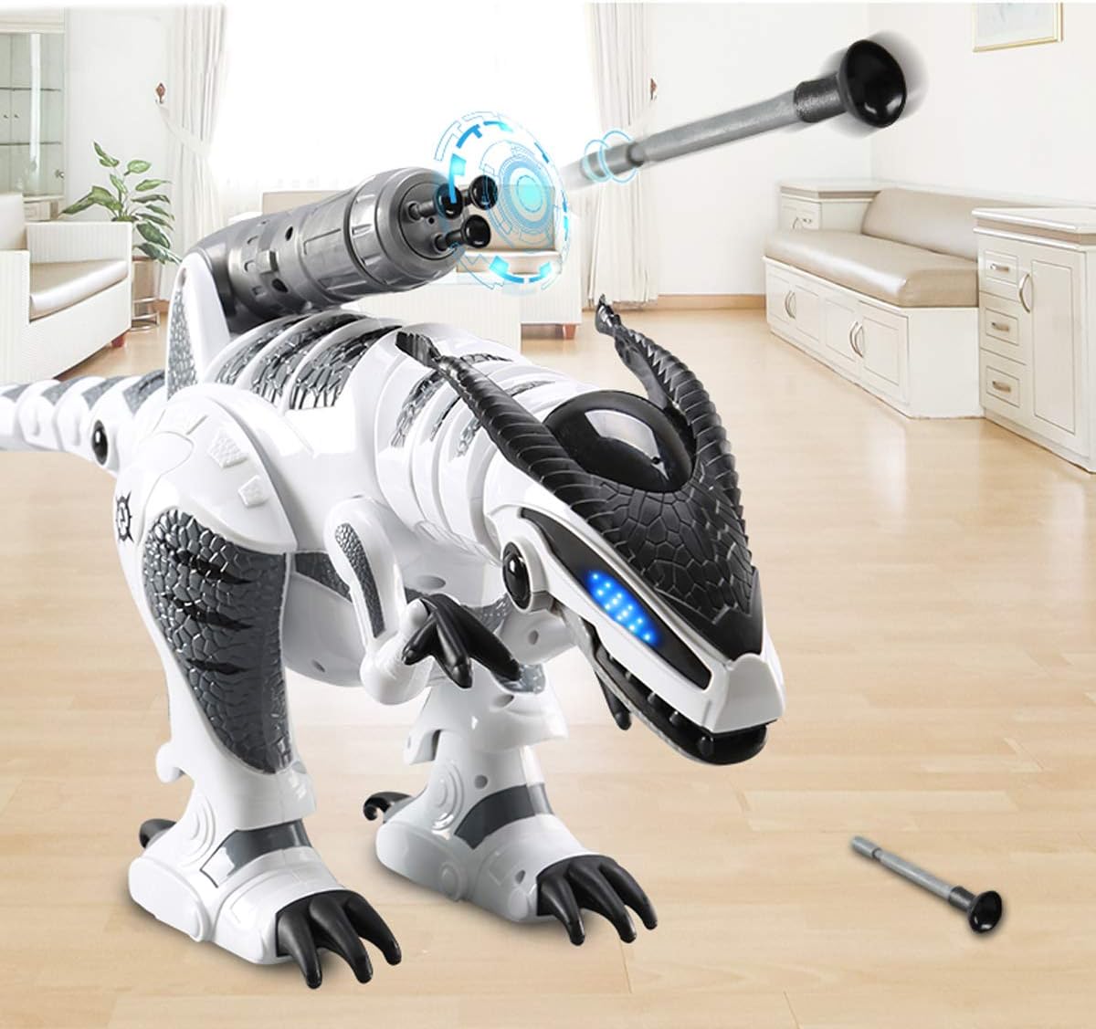 Fistone RC Robot Dinosaur Intelligent Interactive Smart Toy Electronic Remote Controller Robot Walking Dancing Singing with Fight Mode Toys for Kids