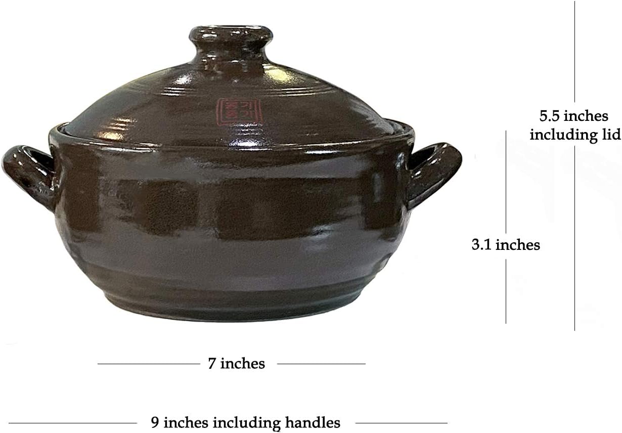 Korean Earthenware Clay Hot Pot (1400ml)